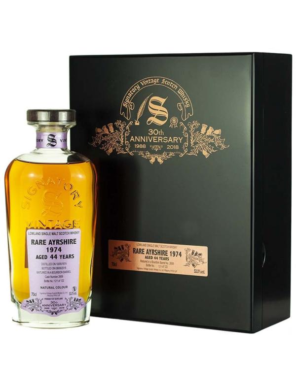 Rare Ayrshire 44 Year Old 1974 Signatory 30th Anniversary