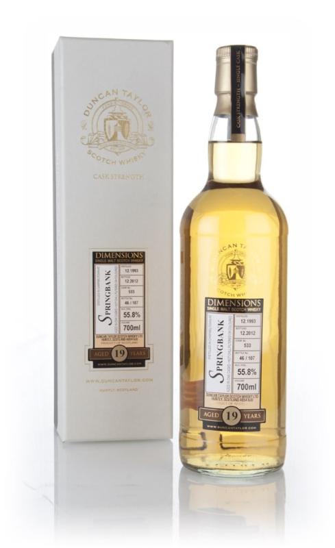 19 Year Old 1993 (cask 533) - Dimensions