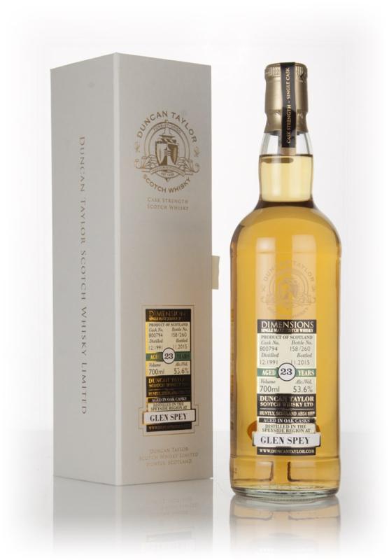 23 Year Old 1991 (cask 800794) - Dimensions