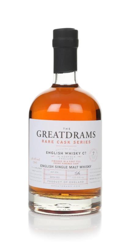 English Whisky Co. 7 Year Old 2014 (cask GD-EN-14) - Rare Cask Series