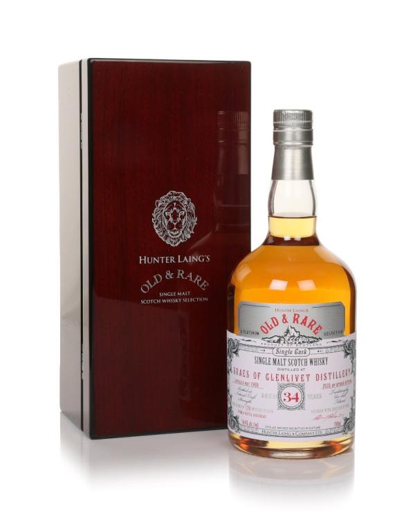 Hunter Laing Braes Of Glenlivet 34 Year Old 1989 - Old & Rare Platinum