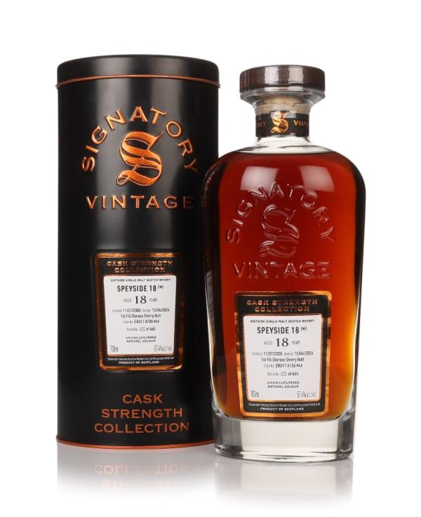 Signatory Vintage Secret Speyside 18 Year Old 2005 (cask DRU17 A106 #46) - Cask Strength Collection