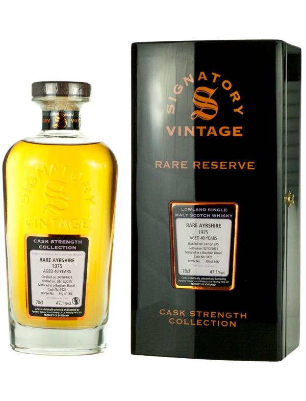 Rare Ayrshire 40 Year Old 1975 Signatory