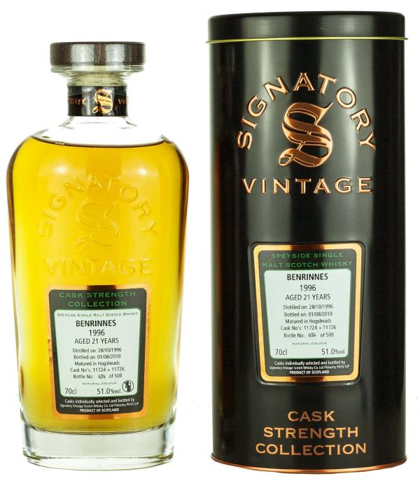 21 Year Old 1996 Signatory Cask Strength