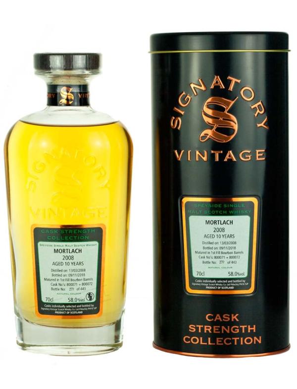 10 Year Old 2008 Signatory Cask Strength