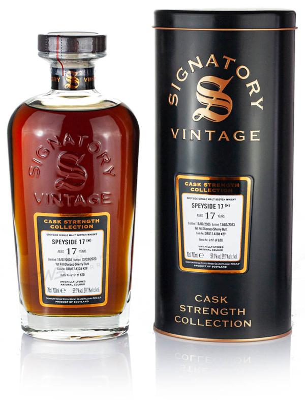 (Speyside M) 17 Year Old 2005 Signatory Cask Strength