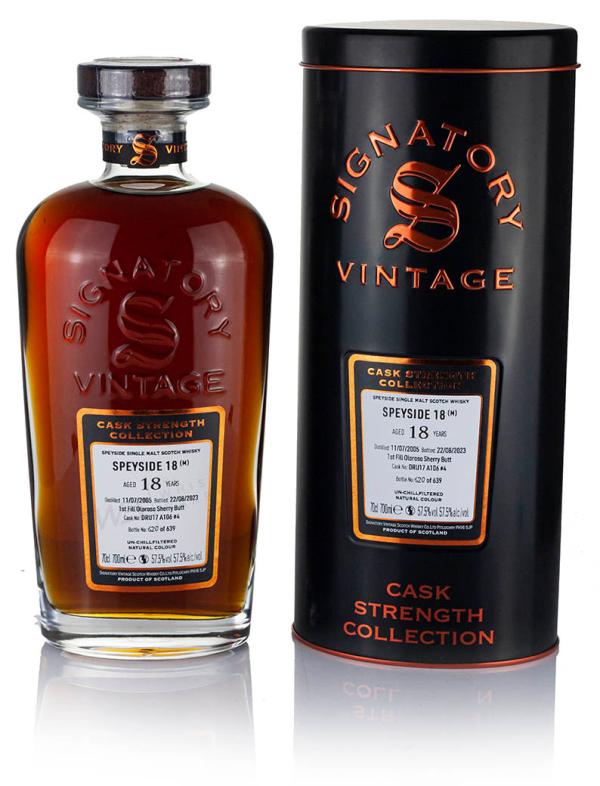 (Speyside M) 18 Year Old 2005 Signatory Cask Strength