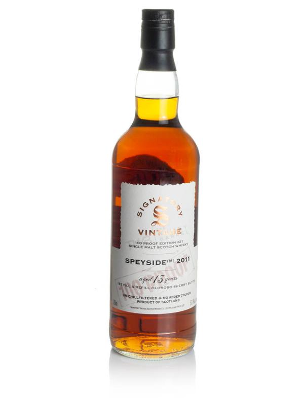 (Speyside M) 13 Years 2011 Signatory 100-Proof Edition #27