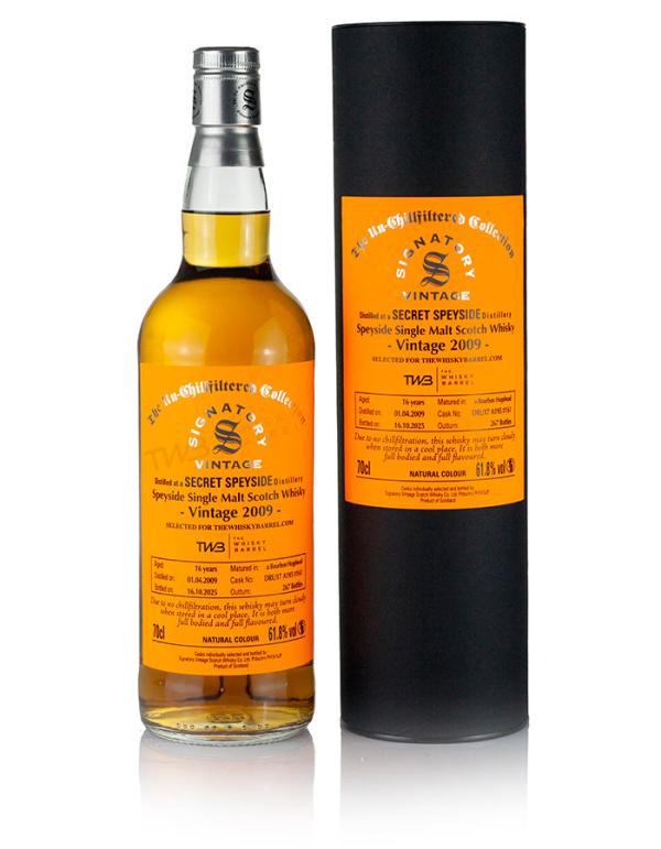 Mystery Malt (Macallan) 16 Year Old 2009 Signatory Un-Chillfiltered for TWB