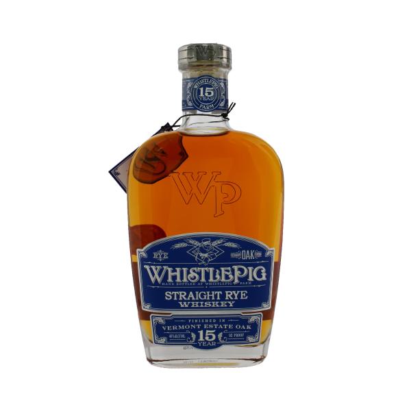 WhistlePig Vermont Estate Rye 15 Years Old