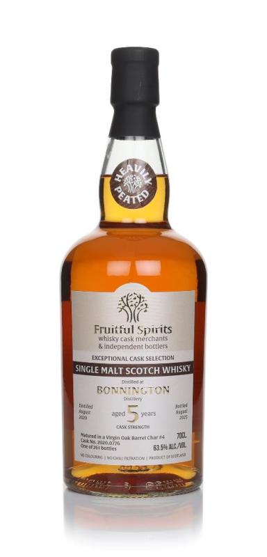 Bonnington Peated 5 Year Old 2020 (cask 2020.0776) - Fruitful Spirits Single Malt Whisky
