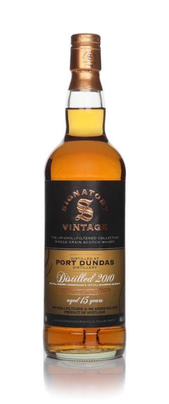 Port Dundas Port Dundas 15 Year Old 2010 - Un-Chillfiltered Collection (Signatory) Grain Whisky