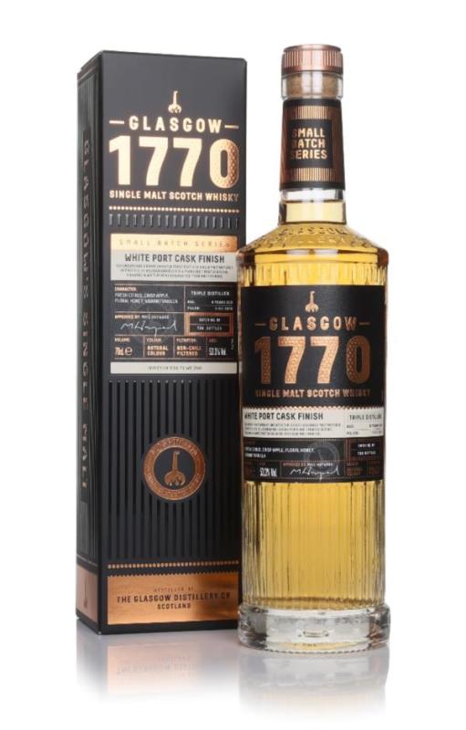Glasgow 1770 White Port Cask Finish - Triple Distilled Single Malt Whisky