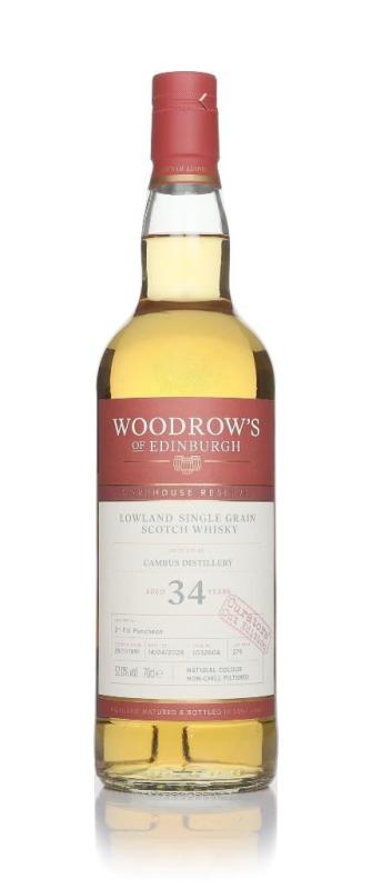Cambus 34 Year Old 1991 (cask 103260A) - Woodrow's of Edinburgh Grain Whisky