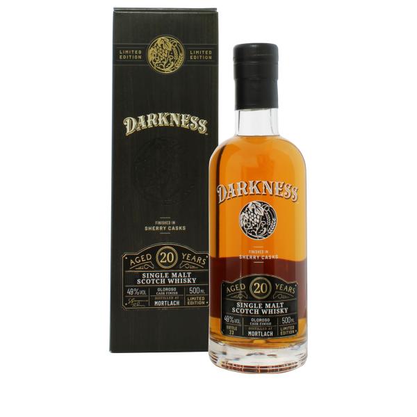 Darkness Darkness Mortlach 20 Year Old Oloroso Cask Limited Edition Speyside Single Malt Scotch Whisky 50cl
