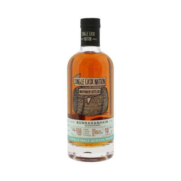 Single Cask Nation Single Cask Nation Bunnahabhain Staoisha 2013 10 Year Old Limited Edition Single Cask Islay Single Malt Scotch Whisky 70cl