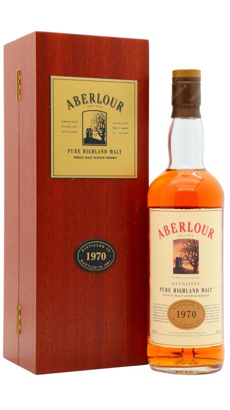 Aberlour Aberlour Pure Single Malt Scotch 1970 21 year old Whisky