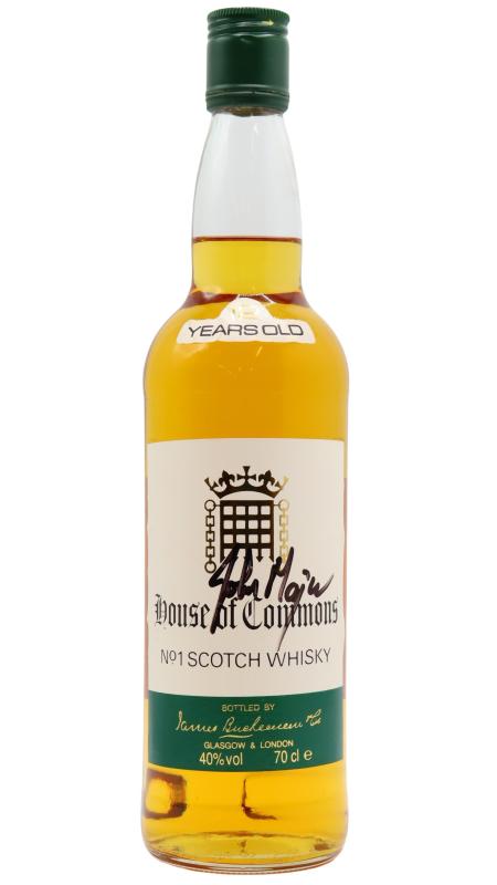 House of Commons House of Commons Signed By John Major Blended Scotch 12 year old Whisky