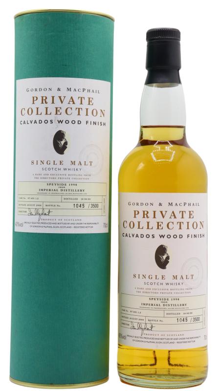 Imperial Imperial (silent) Gordon & MacPhail Private Collection Calvados Wood 1990 9 year old Whisky