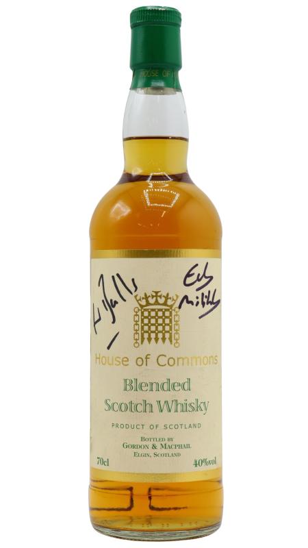 House of Commons House of Commons Signed By Ed Balls & Ed Milliband Blended Scotch Whisky