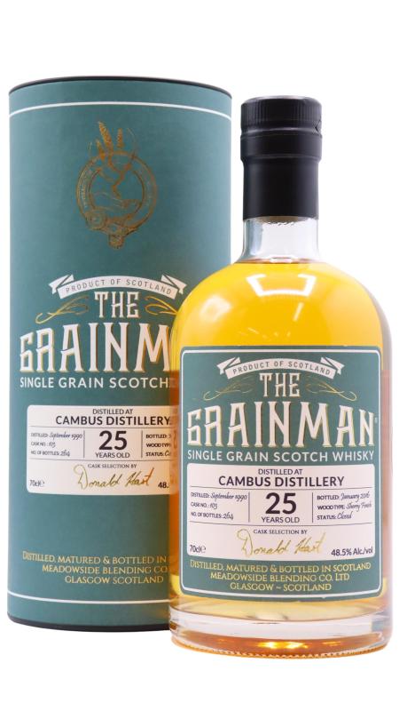Cambus (silent) The Grainman Single Grain Cask #103 1990 25 year old Whisky