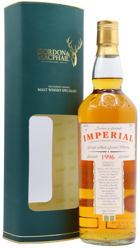 Imperial Imperial (silent) Gordon & MacPhail Single Malt Scotch 1996 19 year old Whisky