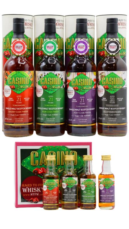 Tobermory Tobermory Casino Series Complete Collection & Miniature Pack 1995 21 year old Whisky