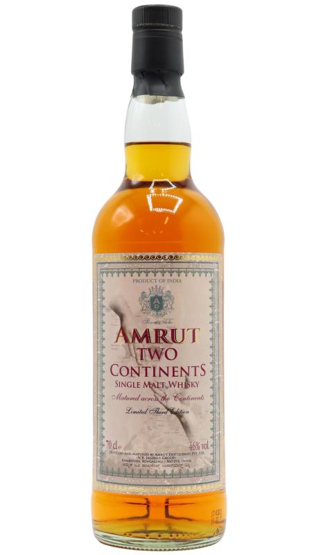 Amrut Two Continents 3rd Edition Indian Single Malt Whisky