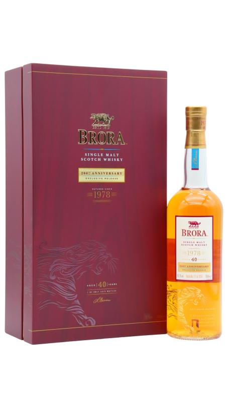 Brora (silent) 200th Anniversary Single Malt Scotch 1978 40 year old Whisky