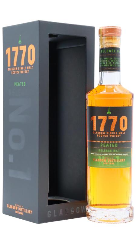 Glasgow 1770 Release No. 1 Peated Single Malt Scotch Whisky