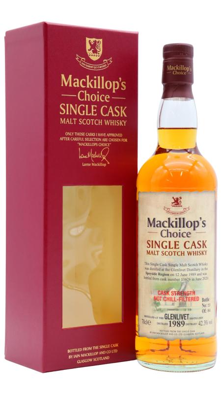 Glenlivet Glenlivet Mackillop's Choice Single Cask #13626 1989 31 year old Whisky