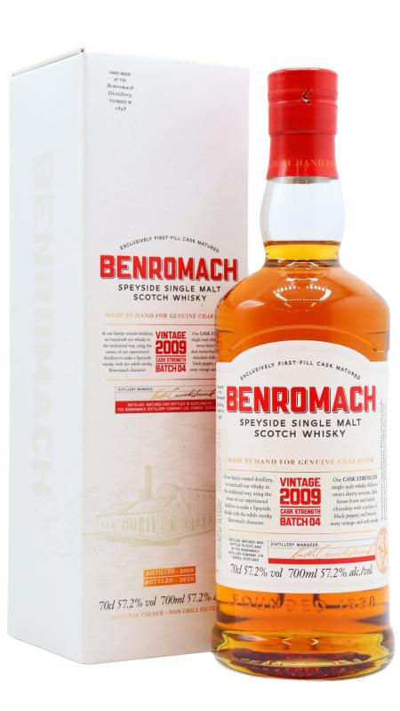 Benromach Benromach Cask Strength Batch #4 Single Malt Scotch 2009 10 year old Whisky