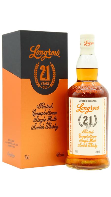Longrow 2020 Release Campbeltown Single Malt Scotch 21 year old Whisky