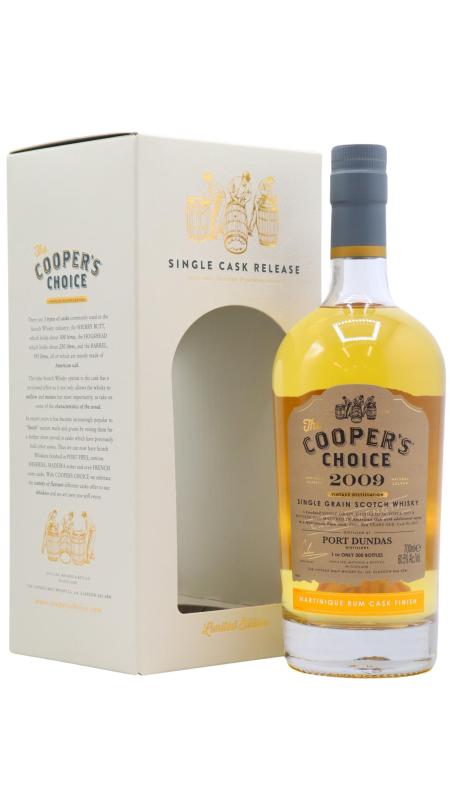 Port Dundas Port Dundas (silent) Cooper's Choice - Single Rum Cask #9027 2009 10 year old Whisky