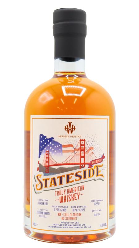 Heaven Hill Heroes & Heretics - Stateside - Single Cask #15273 2009 11 year old Whiskey