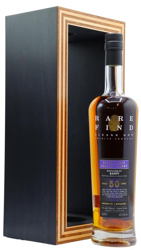Banff Banff (silent) Gleann Mor Rare Find Single Cask 1971 50 year old Whisky