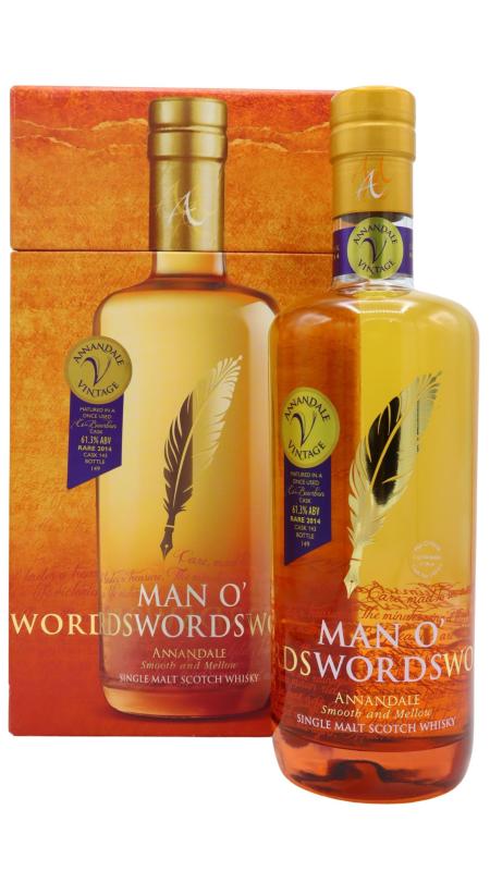 Annandale Rare Vintage Man O' Words - Single Bourbon Cask #1 2014 Whisky