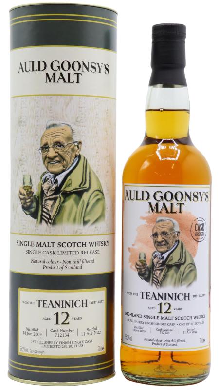 Teaninich Teaninich Auld Goonsy's Single Sherry Cask #712134 2009 12 year old Whisky