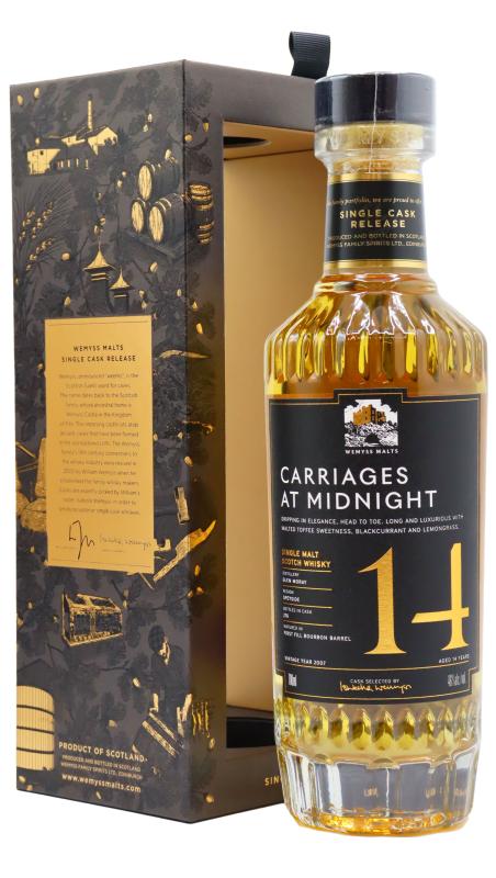Glen Moray Glen Moray Wemyss Malts - Carriages At Midnight Single Cask 2007 14 year old Whisky