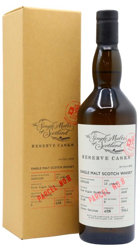 Glen Elgin Glen Elgin Single Malts Of Scotland - Reserve Cask - Parcel # 2008 13 year old Whisky
