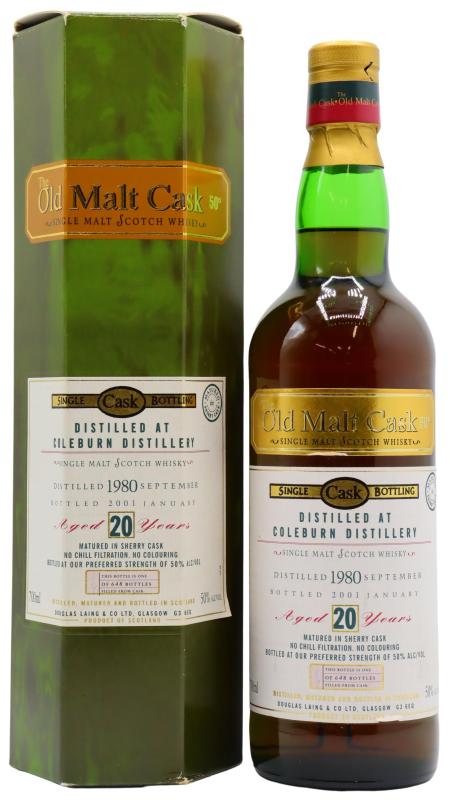 Coleburn (silent) Old Malt Cask - Single Cask 1980 20 year old Whisky