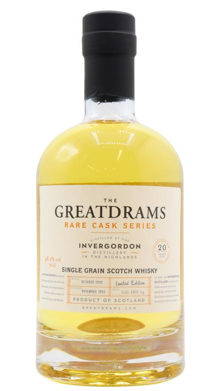Invergordon Great Drams Rare Cask Series 2002 20 year old Whisky