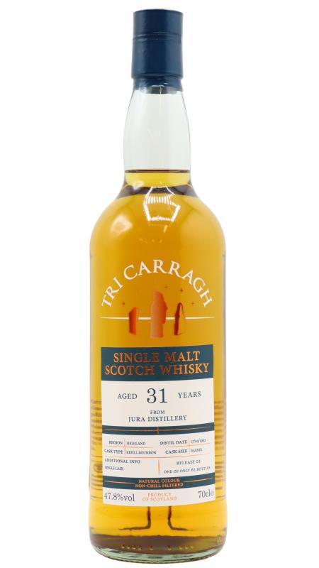 Isle of Jura Jura Tri Carragh Release No. 2 Single Cask Scotch 1992 31 year old Whisky