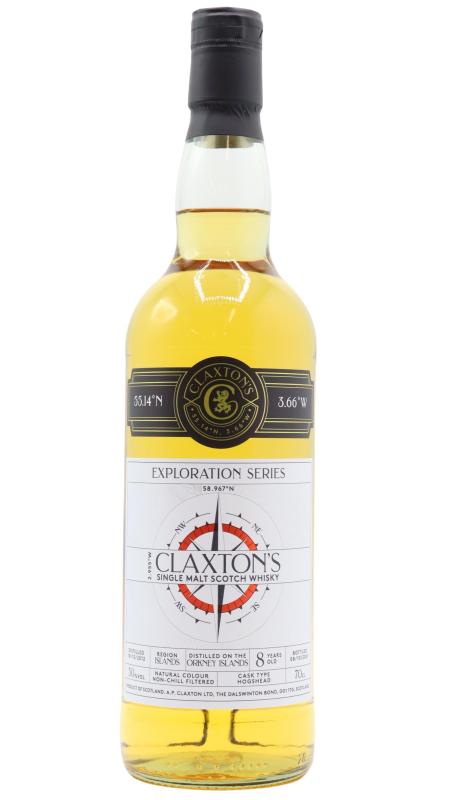 Orkney Undisclosed Orkney Claxton's Exploration Series Bourbon Hogshead 8 year old Whisky