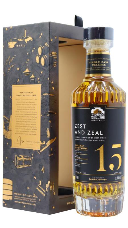 Fettercairn Fettercairn Wemyss Malts - Zest And Zeal Single Cask 2007 15 year old Whisky