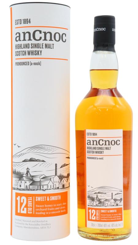 anCnoc Highland Single Malt Scotch 12 year old Whisky