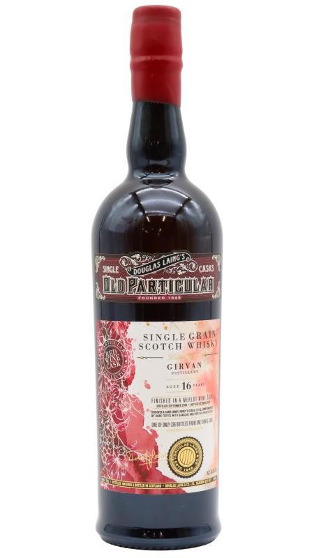 Girvan Girvan Old Particular - Merlot Cask Matured Single Cask # 2008 16 year old Whisky
