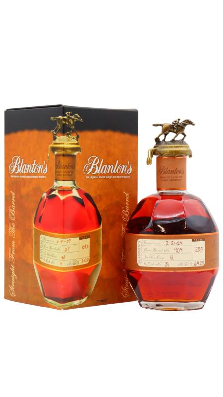 Blanton's Straight From The Barrel - Letter "T" Single Barre Whiskey