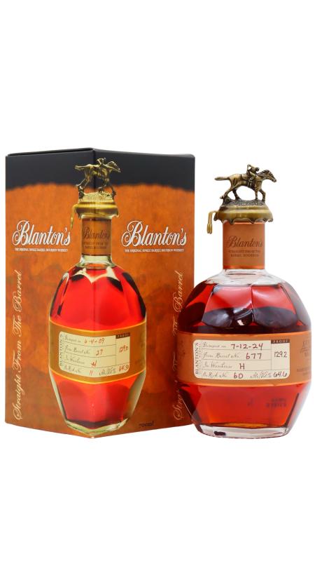 Blanton's Straight From The Barrel - Letter "O" Single Barre Whiskey