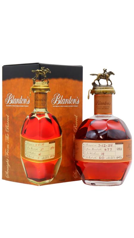 Blanton's Straight From The Barrel - Letter "S" Single Barre Whiskey